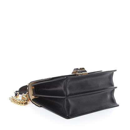 Fendi Vitello Liberty FF 1974 Embossed Small Kan I Shoulder Bag Black 3 of 8