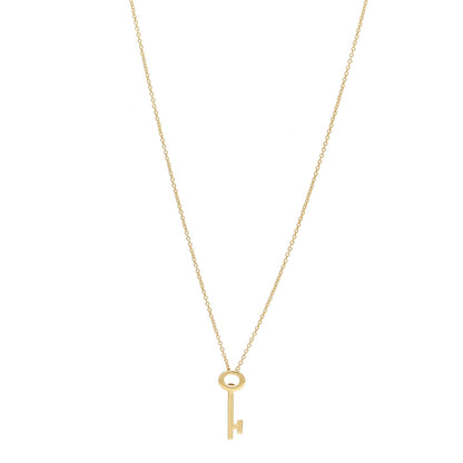 Roberto Coin 18K Yellow Gold Tiny Treasures Key Pendant Necklace 1 of 4
