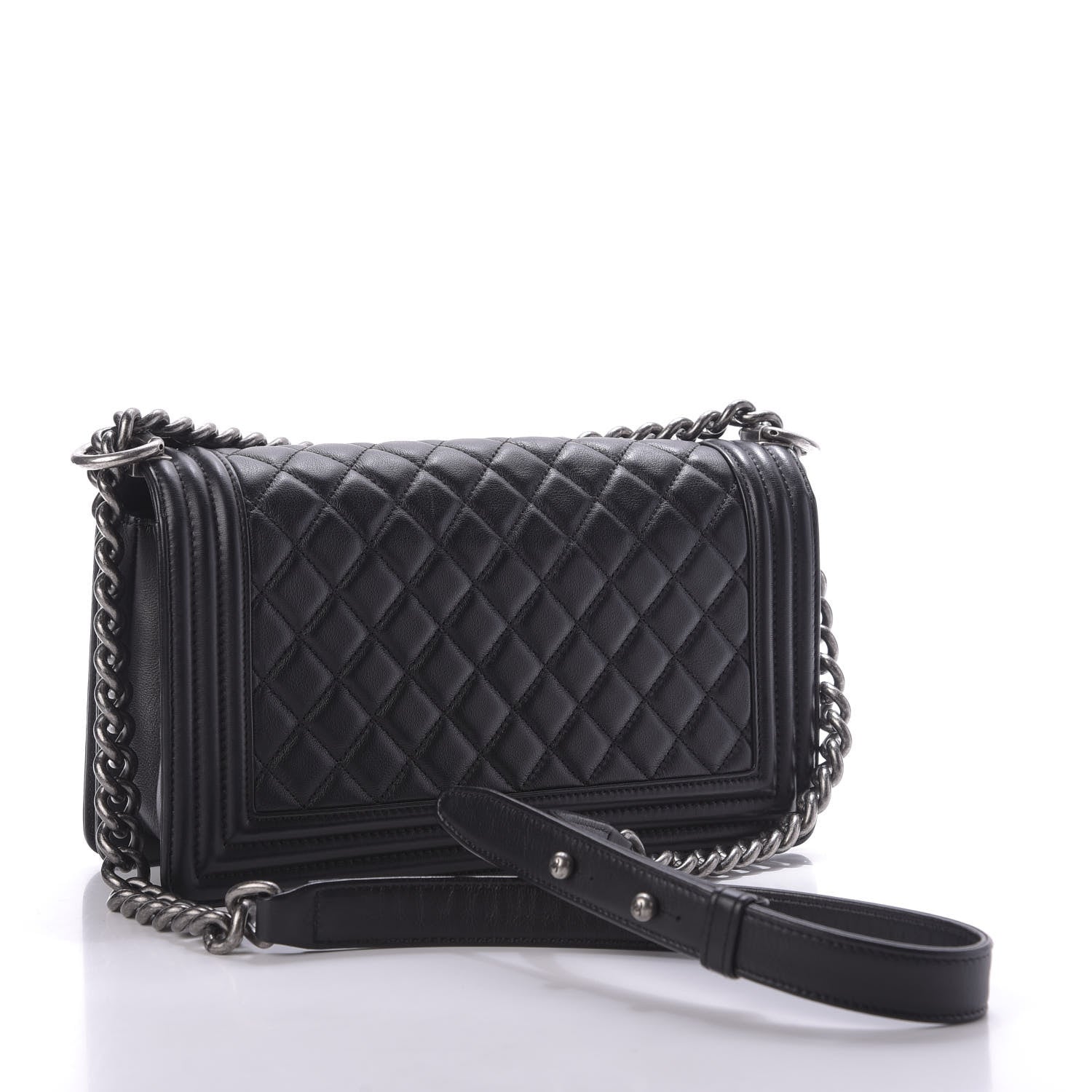 Chanel Calfskin Quilted Medium Boy Flap Black 3 of 10
