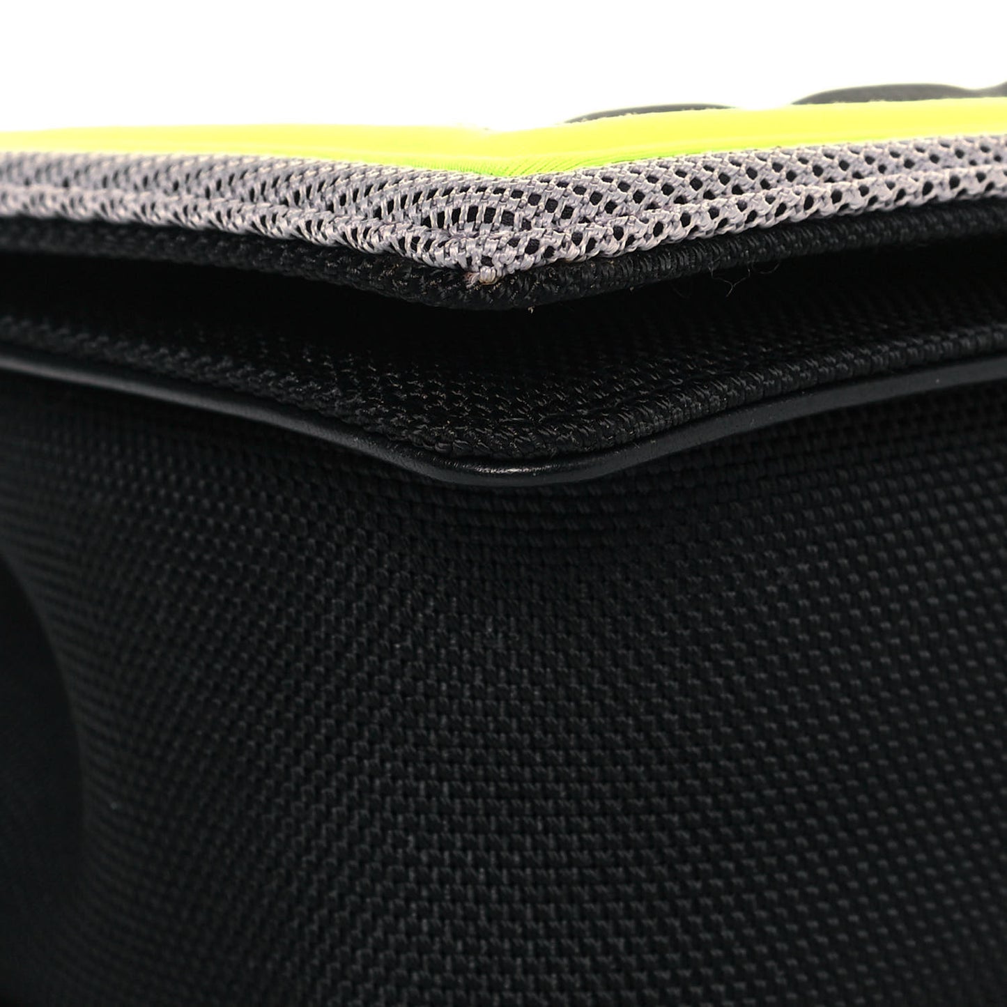 Canvas Quilted Medium Fluo Boy Flap Black Grey Yellow