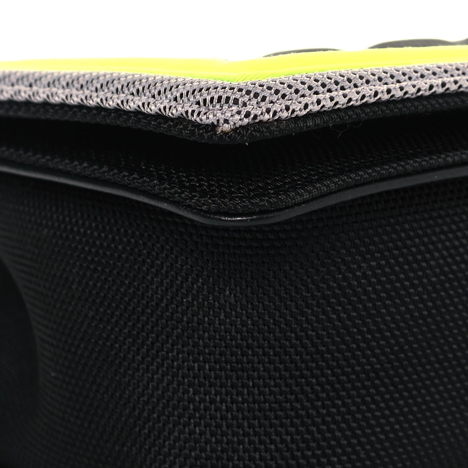 Chanel Canvas Quilted Medium Fluo Boy Flap Black Grey Yellow 8 of 12
