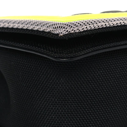 Chanel Canvas Quilted Medium Fluo Boy Flap Black Grey Yellow 8 of 12