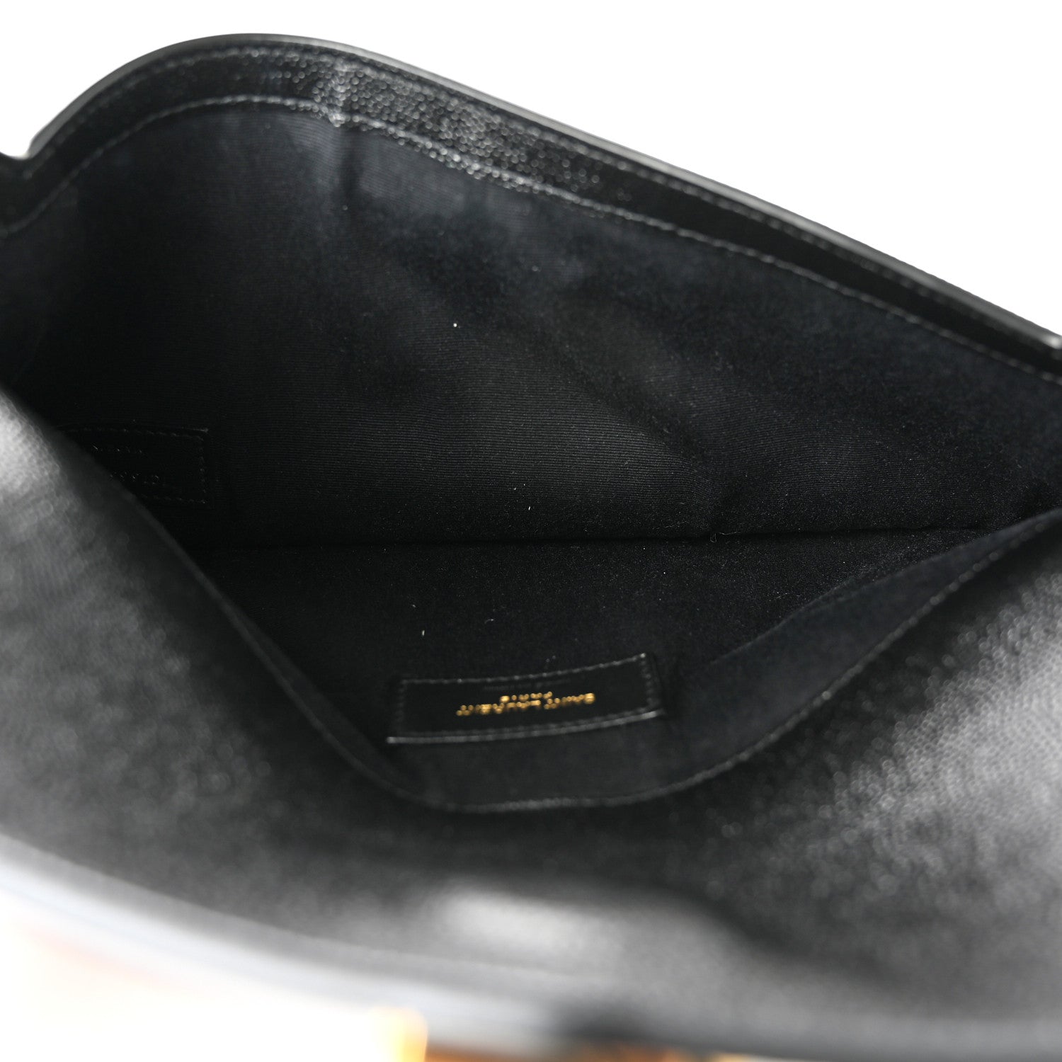 Saint Laurent Grain De Poudre Uptown Pouch Black 5 of 7