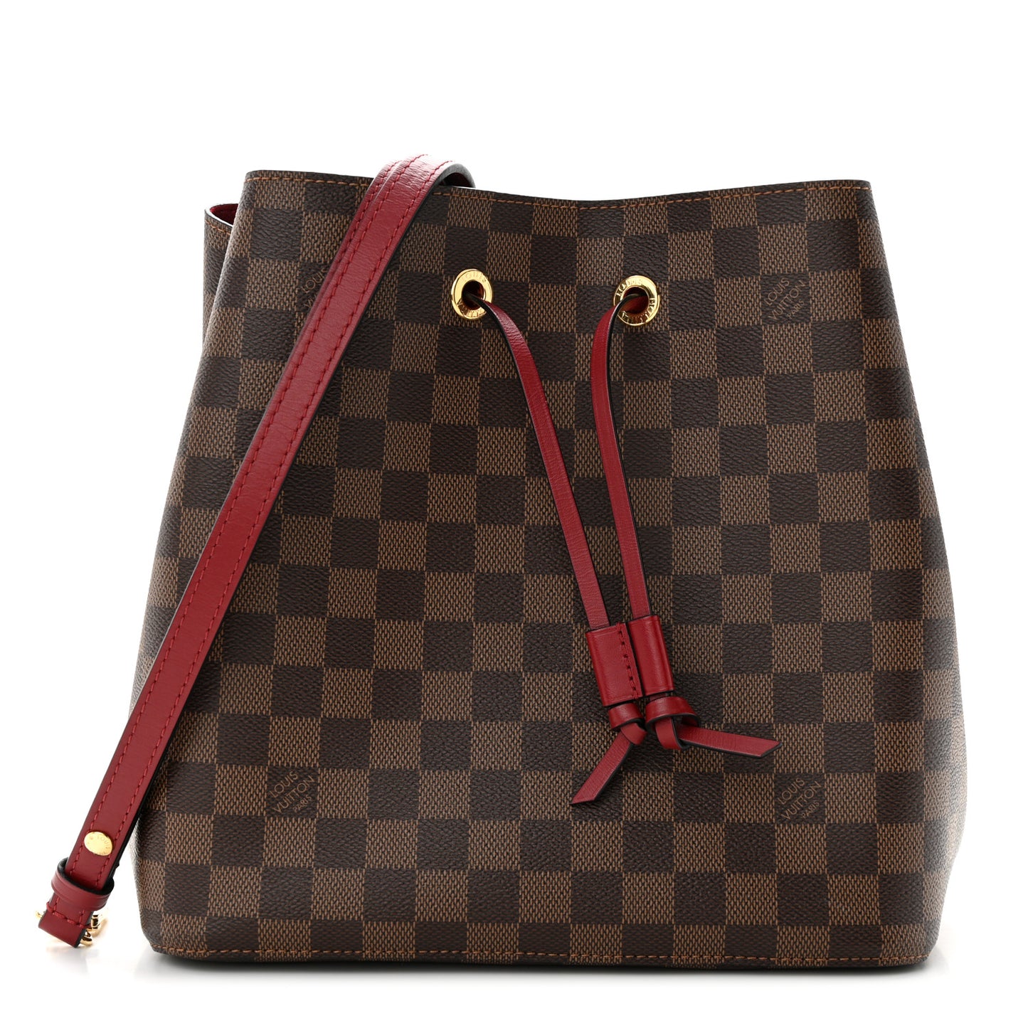 Damier Ebene Neonoe MM Cherry Berry