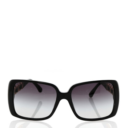 Chanel Acetate Metal Polarized Chain Square Sunglasses 5305 Black 2 of 8