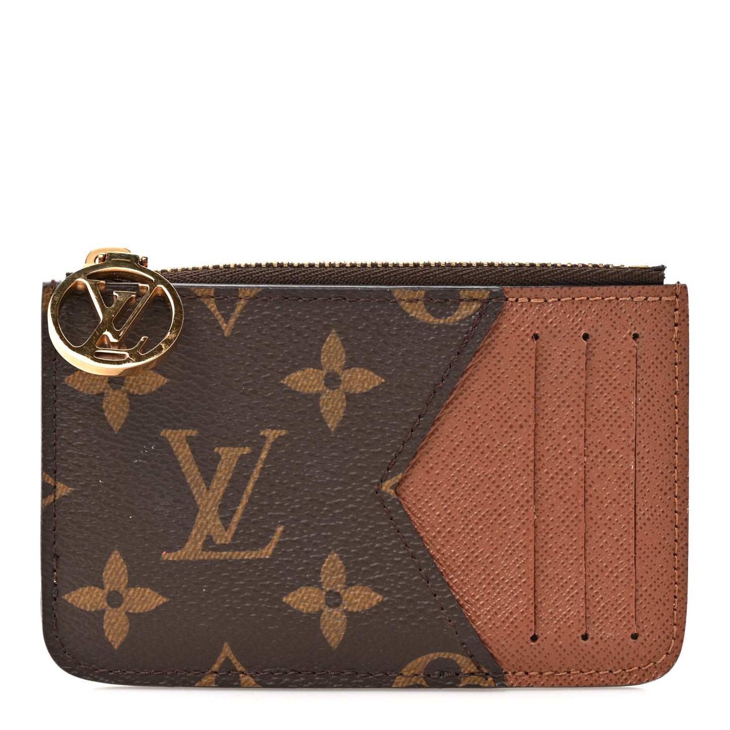 Monogram Zipped Romy Card Holder