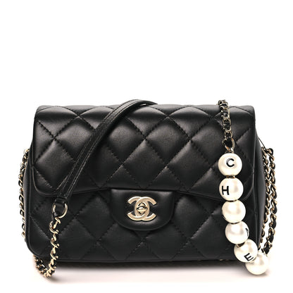 Chanel Lambskin Quilted Small My Precious Flap Black 1 of 8