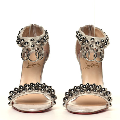 Christian Louboutin Shiny Nappa Lame Sirene Gypsandal Heels 36 5 of 6