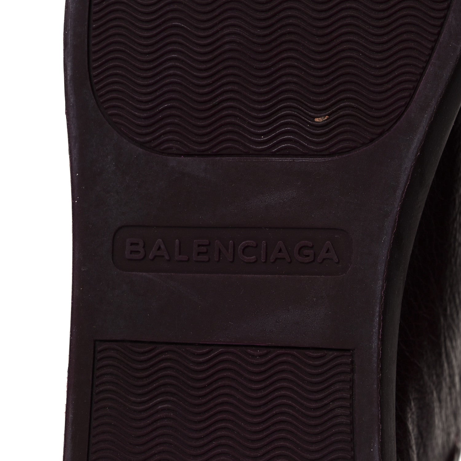 Balenciaga Agneau Arena Opaque Womens High Top Sneakers 42 Rouge Bourgogne 6 of 9