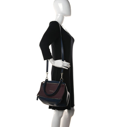 Givenchy Sugar Goatskin Small Pandora Navy Burgundy 2 of 13