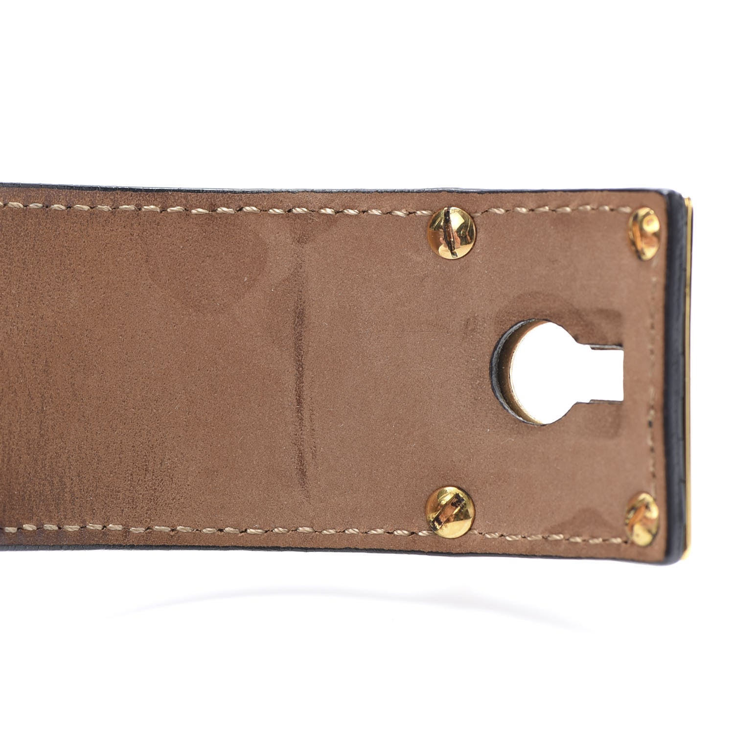 Fendi Nappa Goldmine Cuff Tobacco Black 5 of 7
