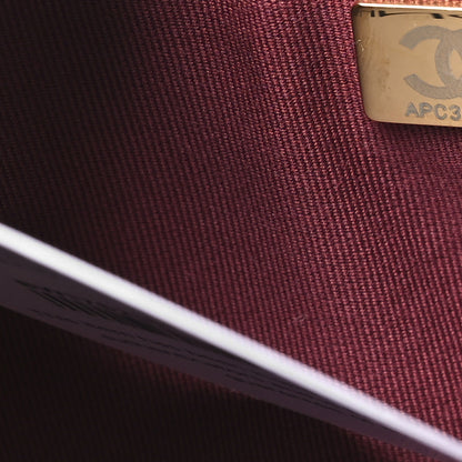 Chanel Calfskin Quilted Large Coco Mellow Hobo Burgundy 8 of 12