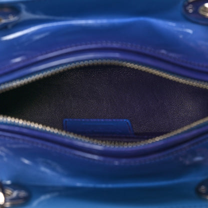 Christian Dior Patent Cannage Gradient Medium Lady Dior Purple Blue 5 of 12