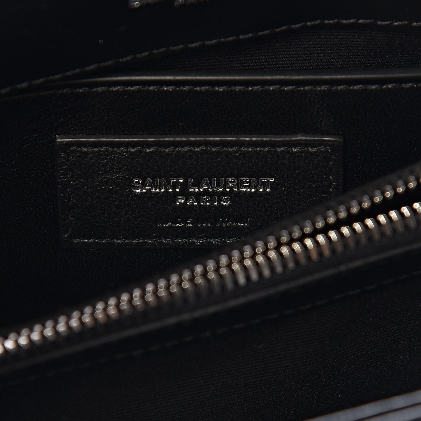 Calfskin Y Quilted Monogram Small Loulou Chain Satchel Black