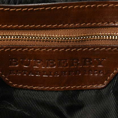 Burberry Calfskin Metal Stitch Lowry Brown 6 of 9