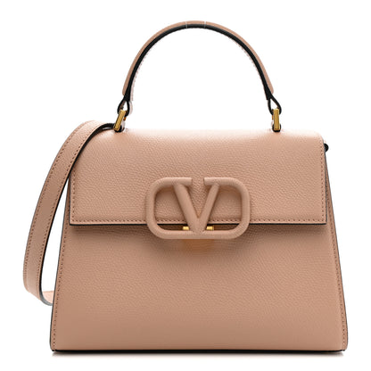 Valentino Garavani Grainy Calfskin Small VSling Top Handle Bag Poudre 1 of 9