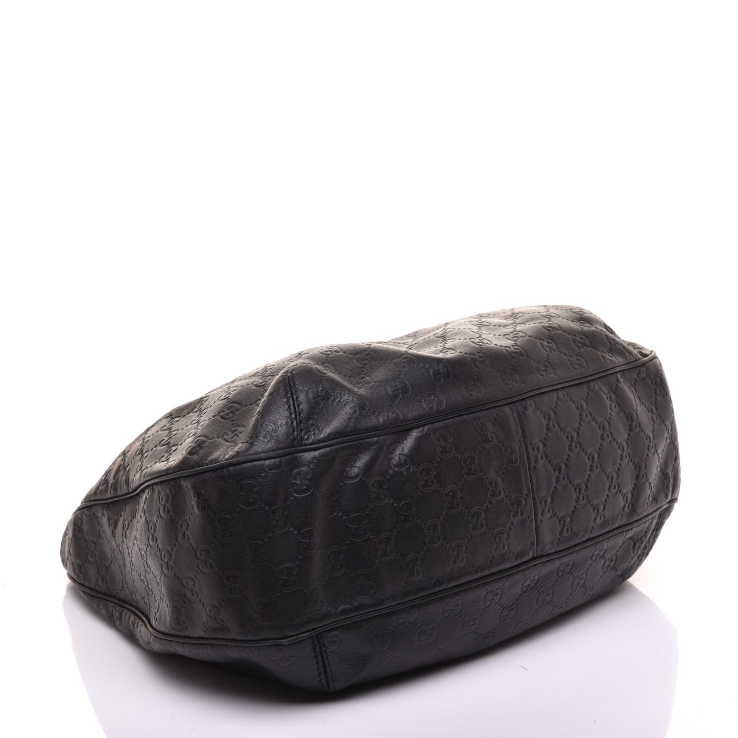 Guccissima Large New Ladies Web Hobo Black