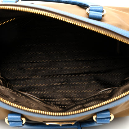 Prada Re-Nylon Saffiano Medium Re-Edition 1978 Top Handle Bag Sughero Wave 5 of 11