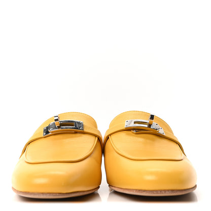 Hermes Goatskin Oz Mules 39 Jaune Sable 3 of 8