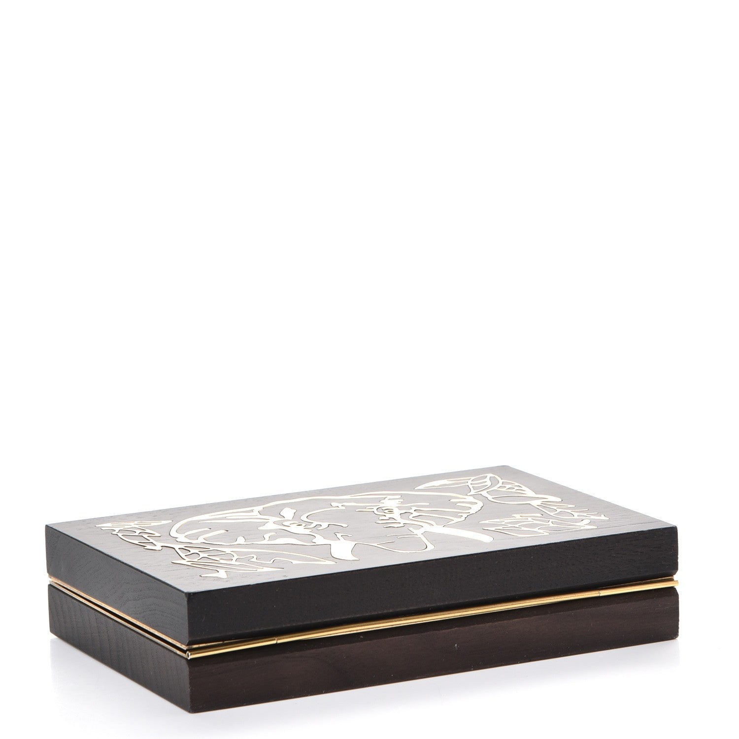 Valentino Garavani Wood Elephant Minaudiere Clutch Black 4 of 6