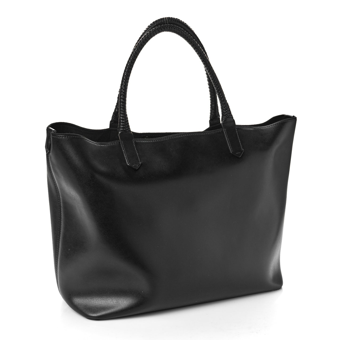 Calfskin Large Antigona Whipstitch Handle Tote Black