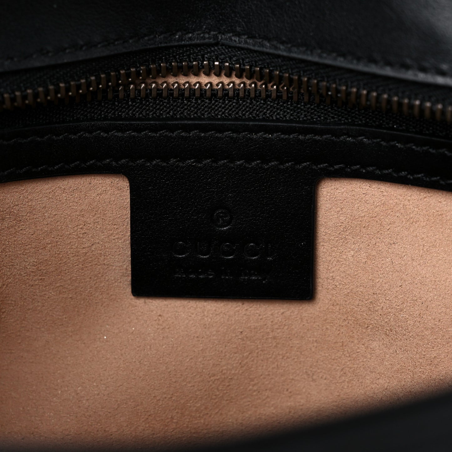 Calfskin Matelasse Small GG Marmont Shoulder Bag Black