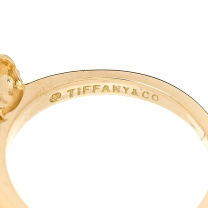 Tiffany 18K Yellow Gold Diamond Bow Ring 50 5.5 5 of 5