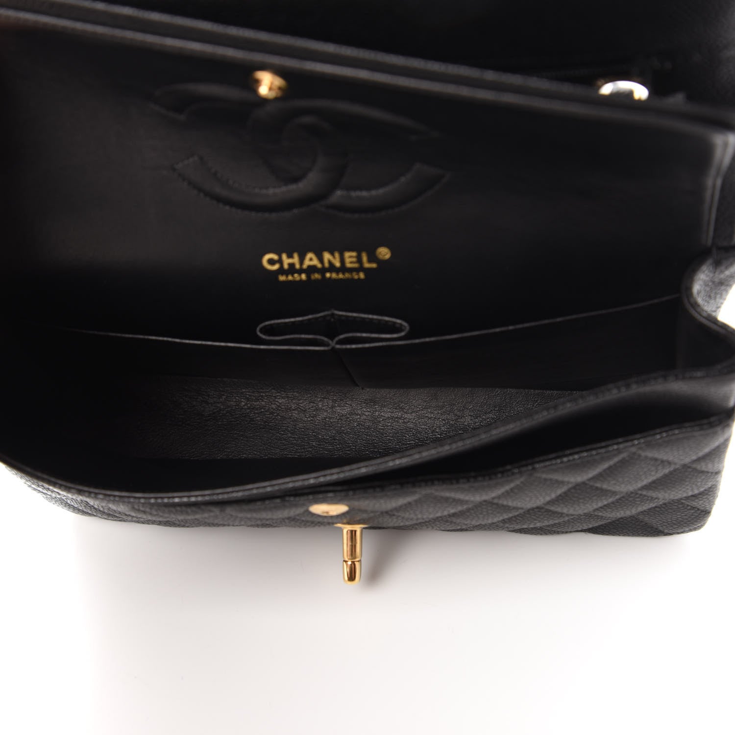 Chanel Caviar Quilted Medium Double Flap Black 5 of 11
