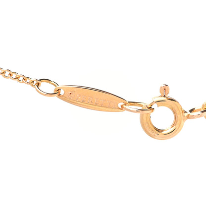 Tiffany 18K Rose Gold Diamond .03ct Elsa Peretti Diamonds by the Yard Pendant Necklace 3 of 6