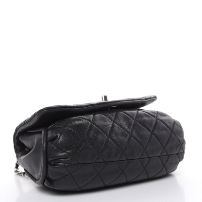 Chanel Grained Calfskin Single Flap Black 4 of 18