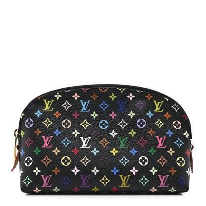 Louis Vuitton Monogram Multicolor Cosmetic Pouch Black Grenade 1 of 9