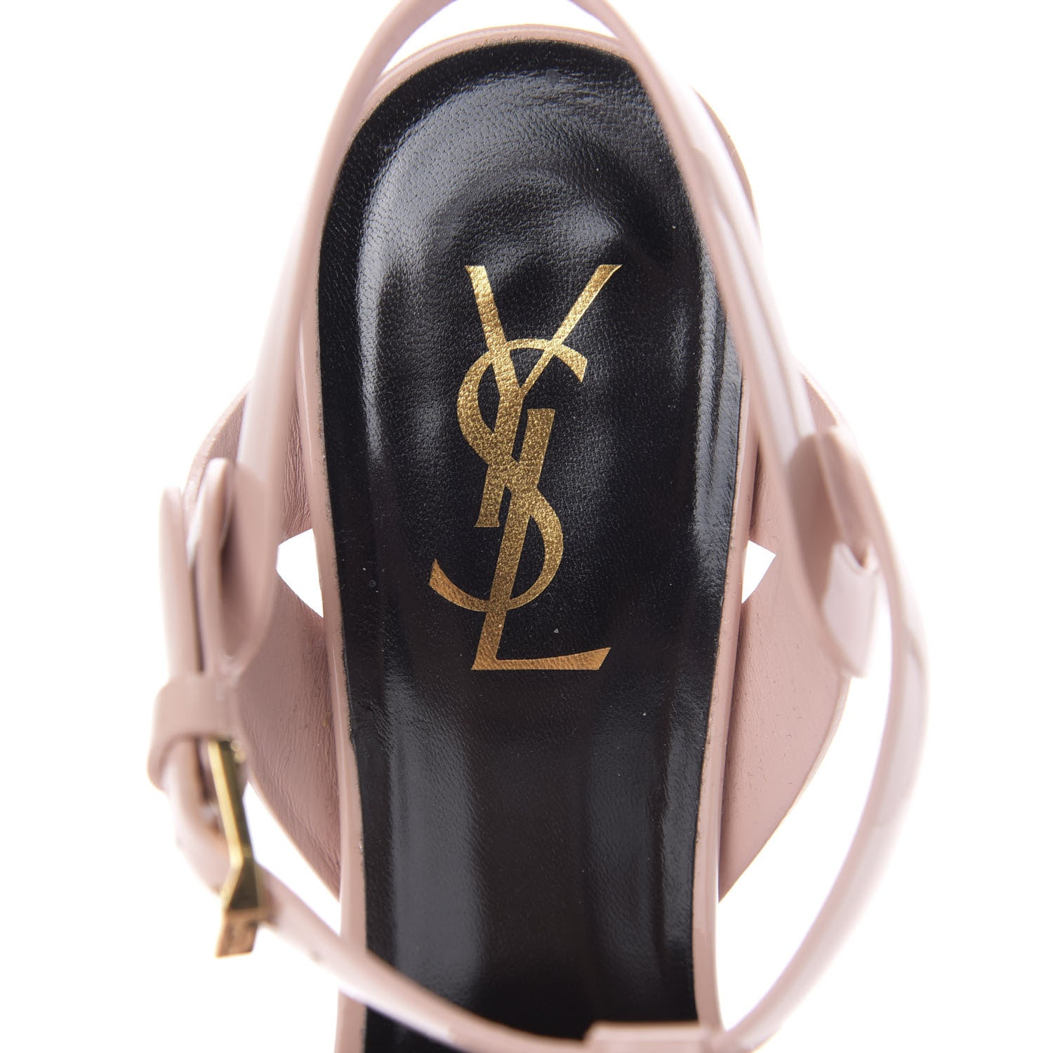 Saint Laurent Patent Tribute 75 Platform Sandals 39 Pale Pink 6 of 10