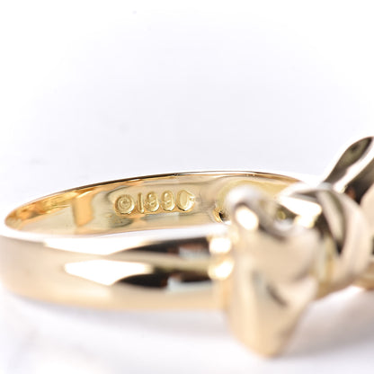 Tiffany 18K Yellow Gold Bow Ring 49 4.75 5 of 6