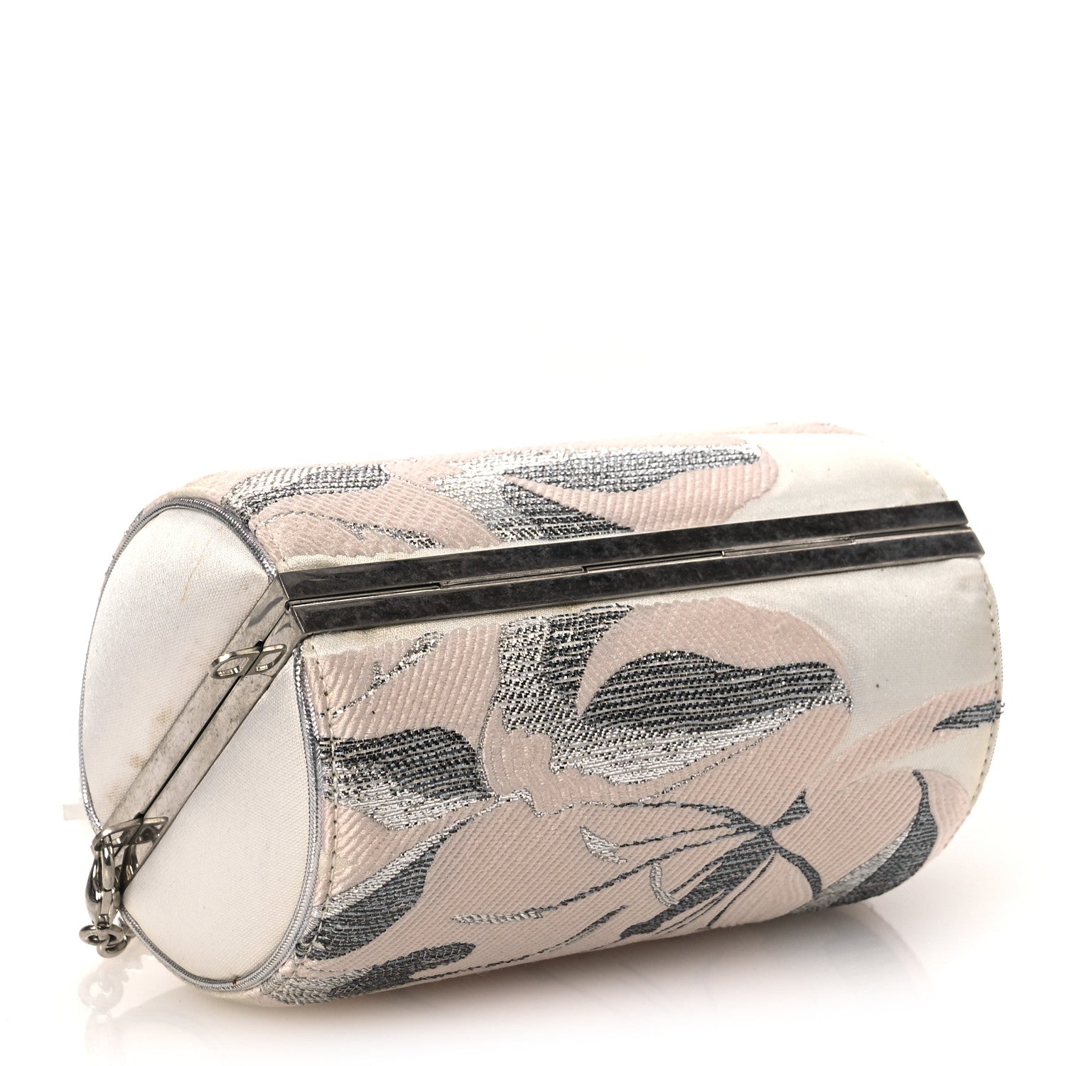 Alexander McQueen Jacquard Embroidered Skull Clutch Multicolor 4 of 14