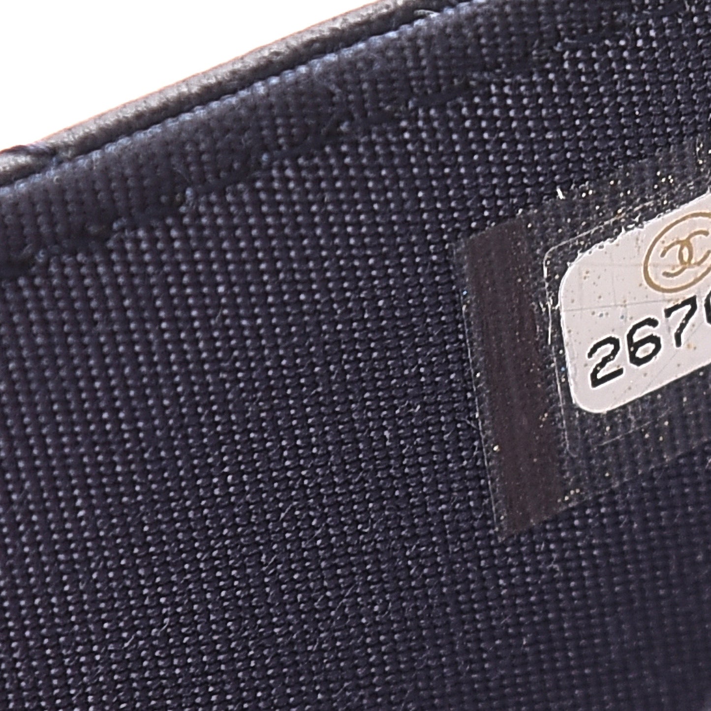 Lambskin Quilted Trendy CC Wallet On Chain WOC Navy