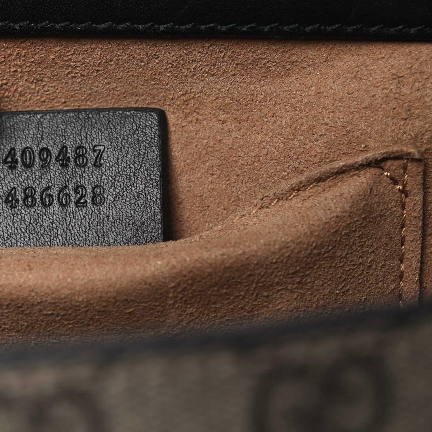 Gucci GG Supreme Monogram Calfskin Small Padlock Shoulder Bag Beige Black Cuir 7 of 16