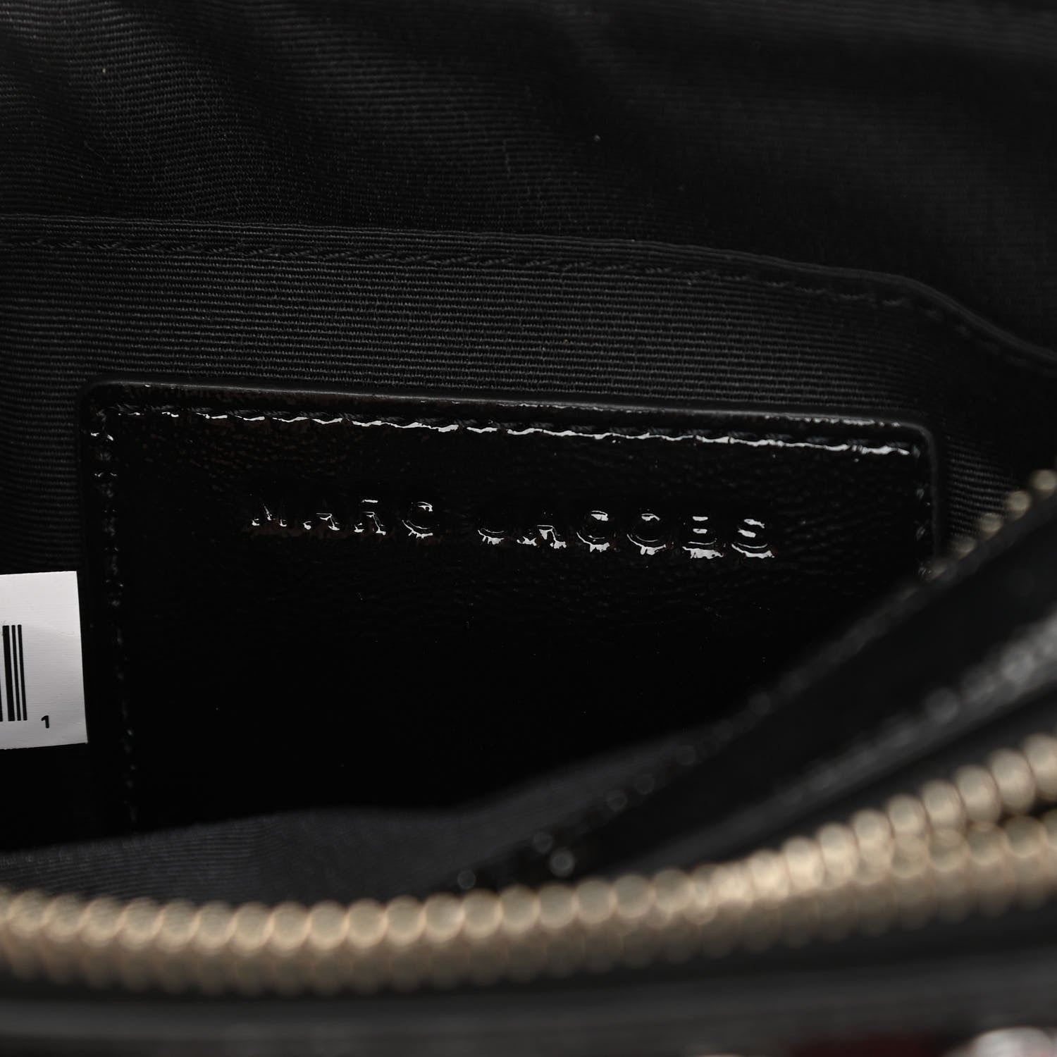 Marc Jacobs Patent Crystal Embellished Snapshot Camera Bag Black 8 of 14
