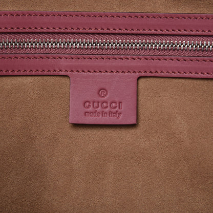 Gucci GG Supreme Monogram Blooms Medium Boston Beige Multicolor Dry Rose 7 of 10