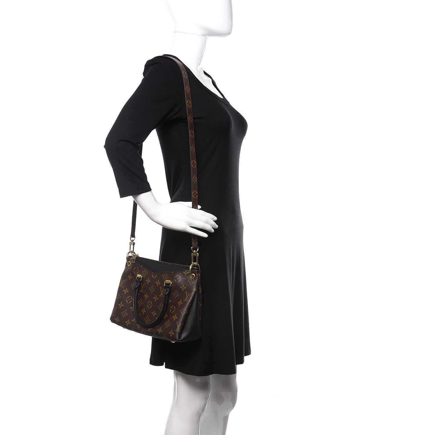 Louis Vuitton Monogram Pallas Full BB Black 2 of 9