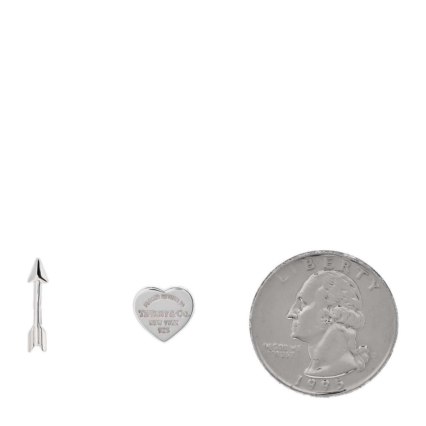 Sterling Silver Lovestruck Heart Tag & Arrow Earrings