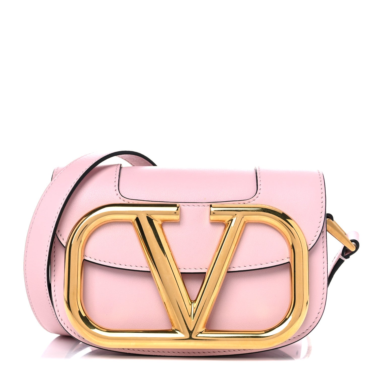 Valentino Garavani Calfskin Small Supervee Crossbody Bag Rose Quartz 1 of 10