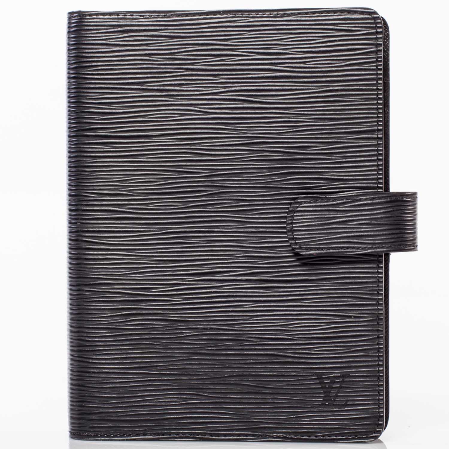 Louis Vuitton Epi Medium Ring Agenda Cover Black 1 of 8
