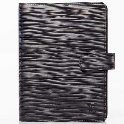 Louis Vuitton Epi Medium Ring Agenda Cover Black 1 of 8