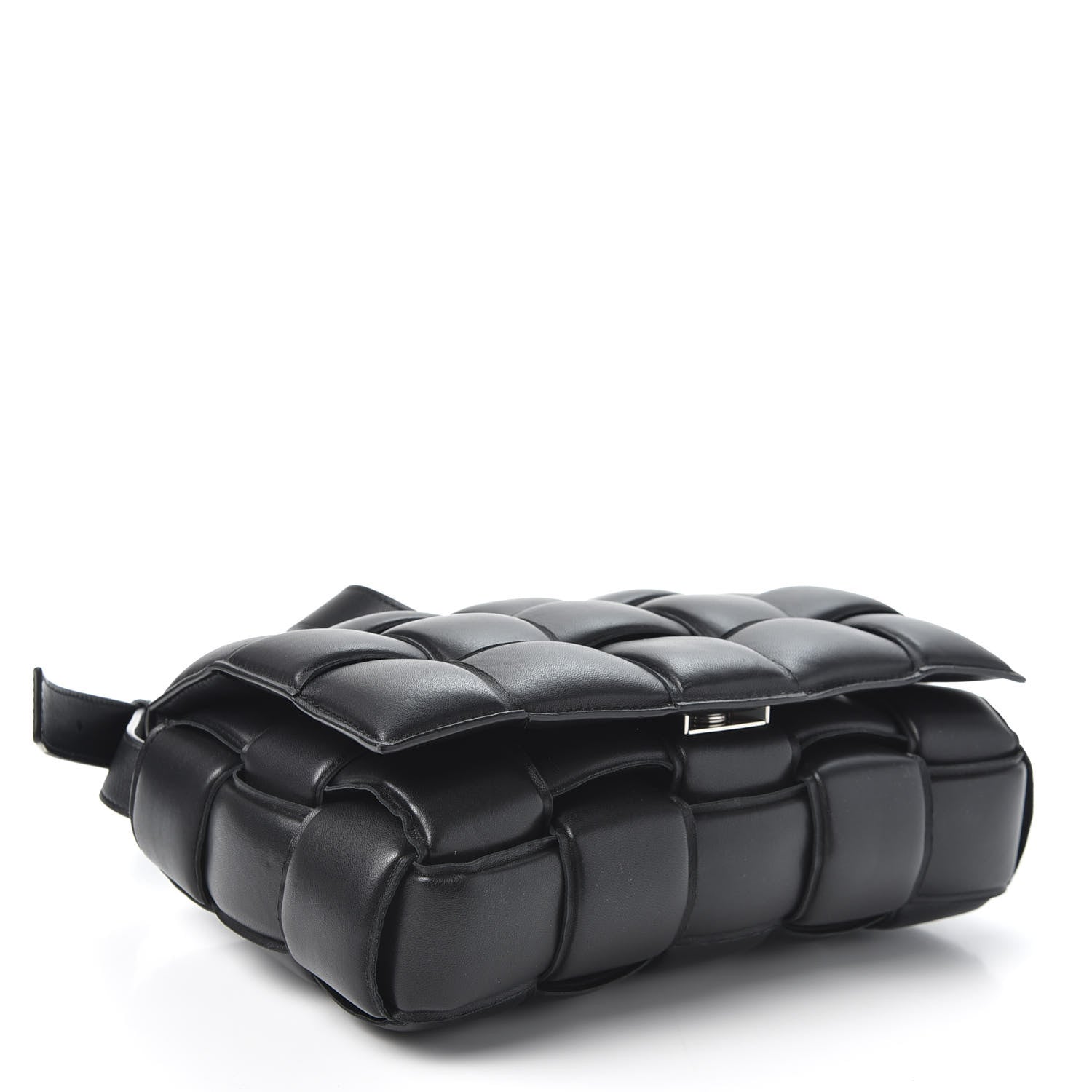 Bottega Veneta Nappa Maxi Intreccio Padded Cassette Crossbody Bag Black 3 of 9