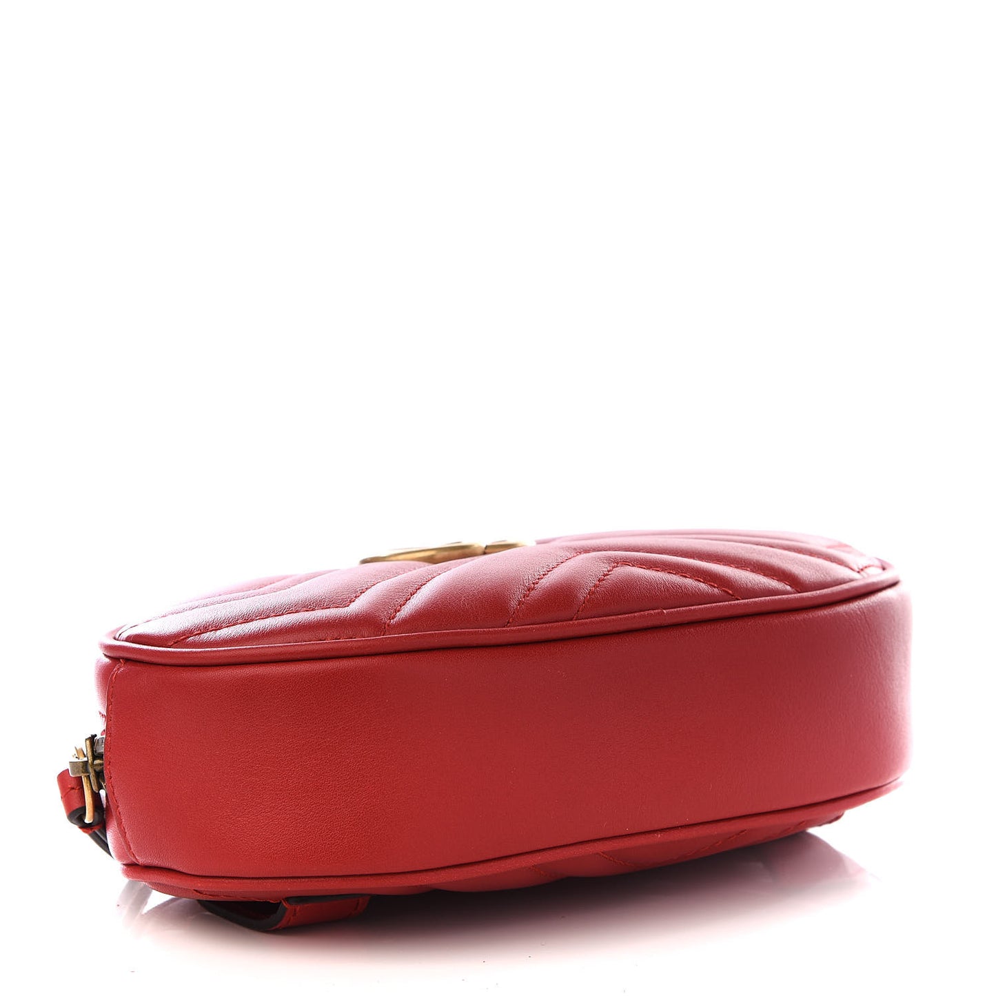 Calfskin Matelasse GG Marmont Belt Bag 85 34 Hibiscus Red