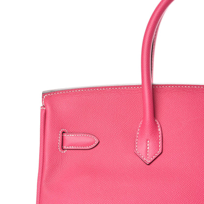 Hermes Epsom Candy Birkin 35 Rose Tyrien Rubis 12 of 33