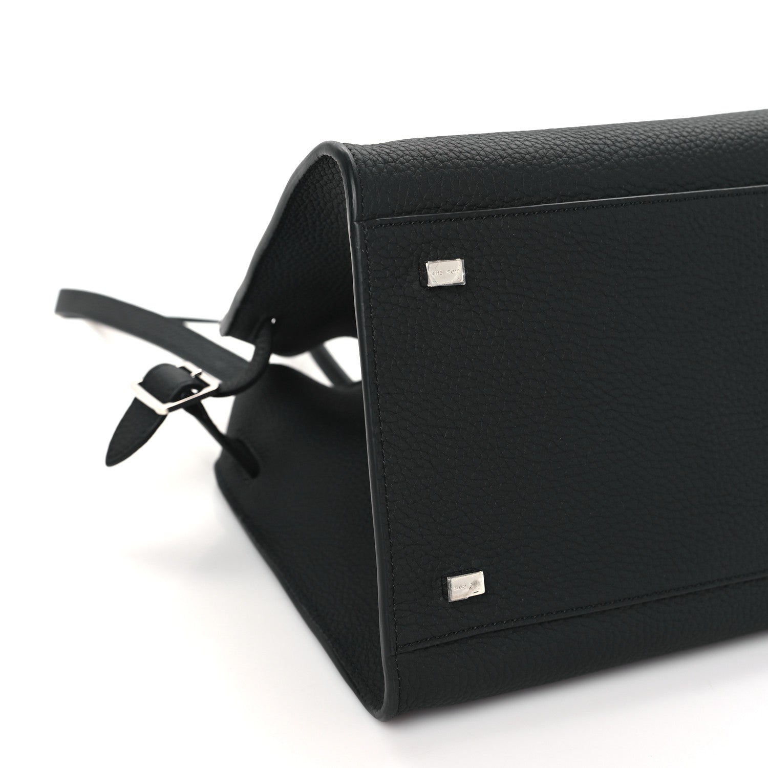 The Row Matte Grained Calfskin Soft Margaux 12 Black 8 of 9