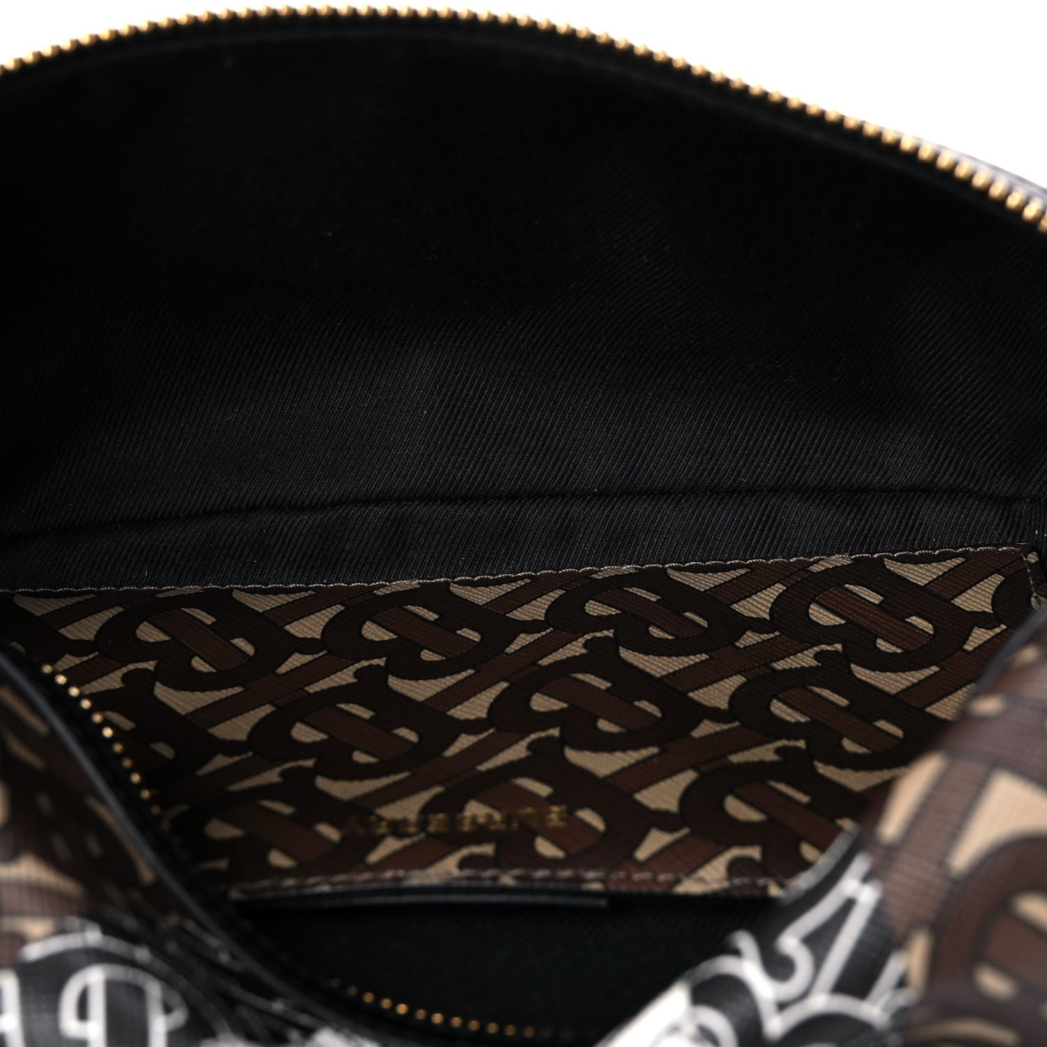 Burberry E-Canvas Monogram Stripe Medium Sonny Bum Bag Bridle Brown 5 of 10
