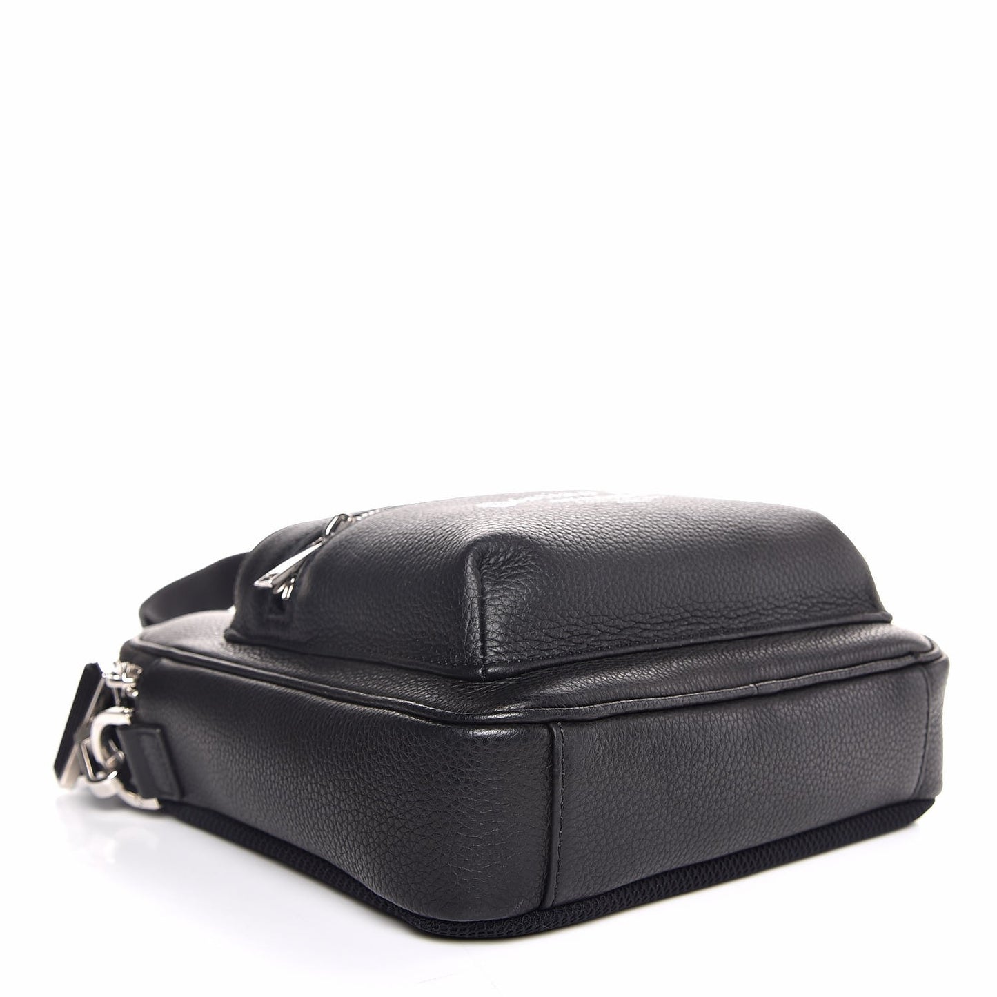 Grained Calfskin Mini Rider Backpack Black