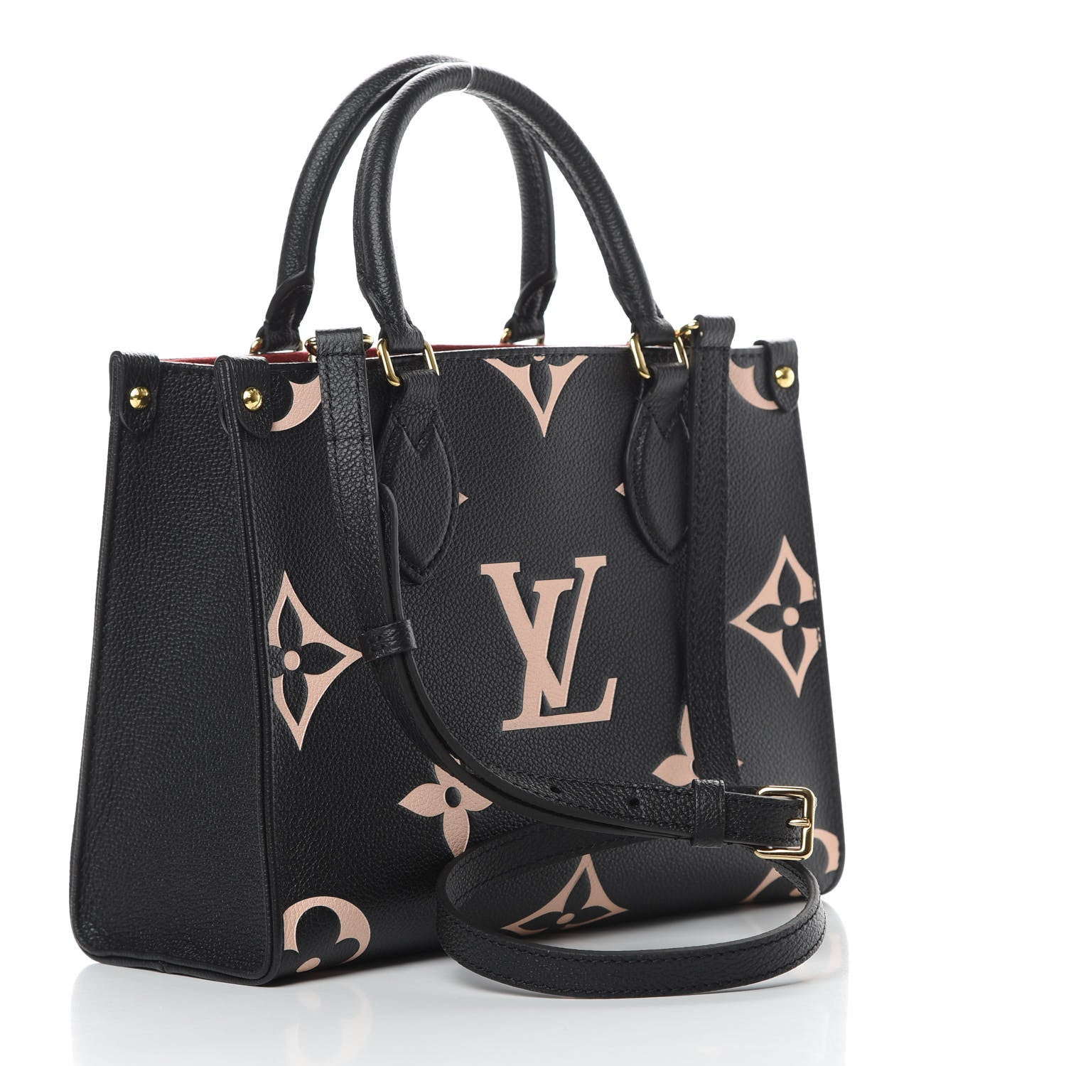 Louis Vuitton Empreinte Monogram Giant Onthego PM Black Beige 3 of 10